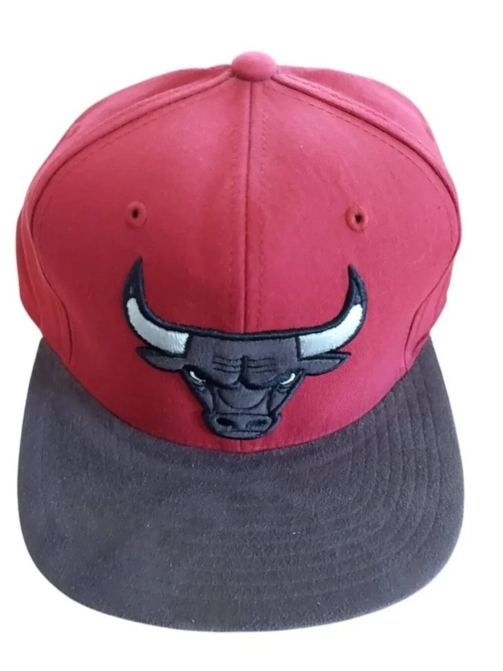 Chicago Bulls Hat Mitchell & Ness Size 7 Brown Plush Brim New